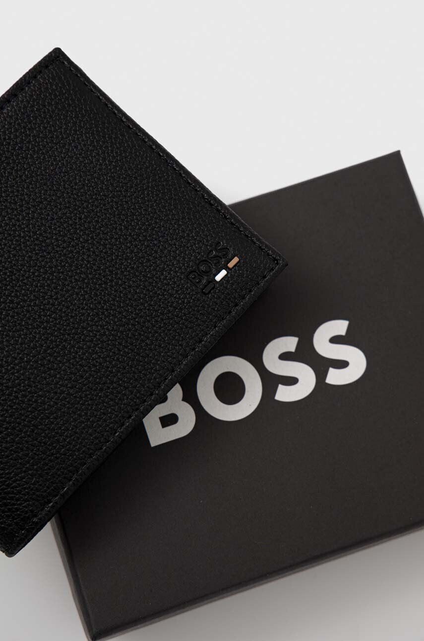 Boss portofel barbati culoarea negru - Pled.ro