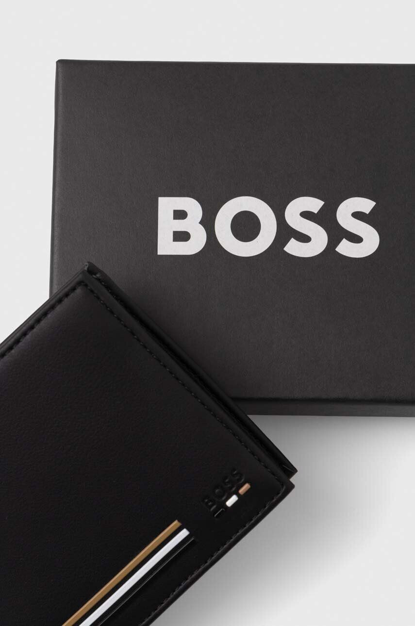 Boss portofel barbati culoarea negru - Pled.ro