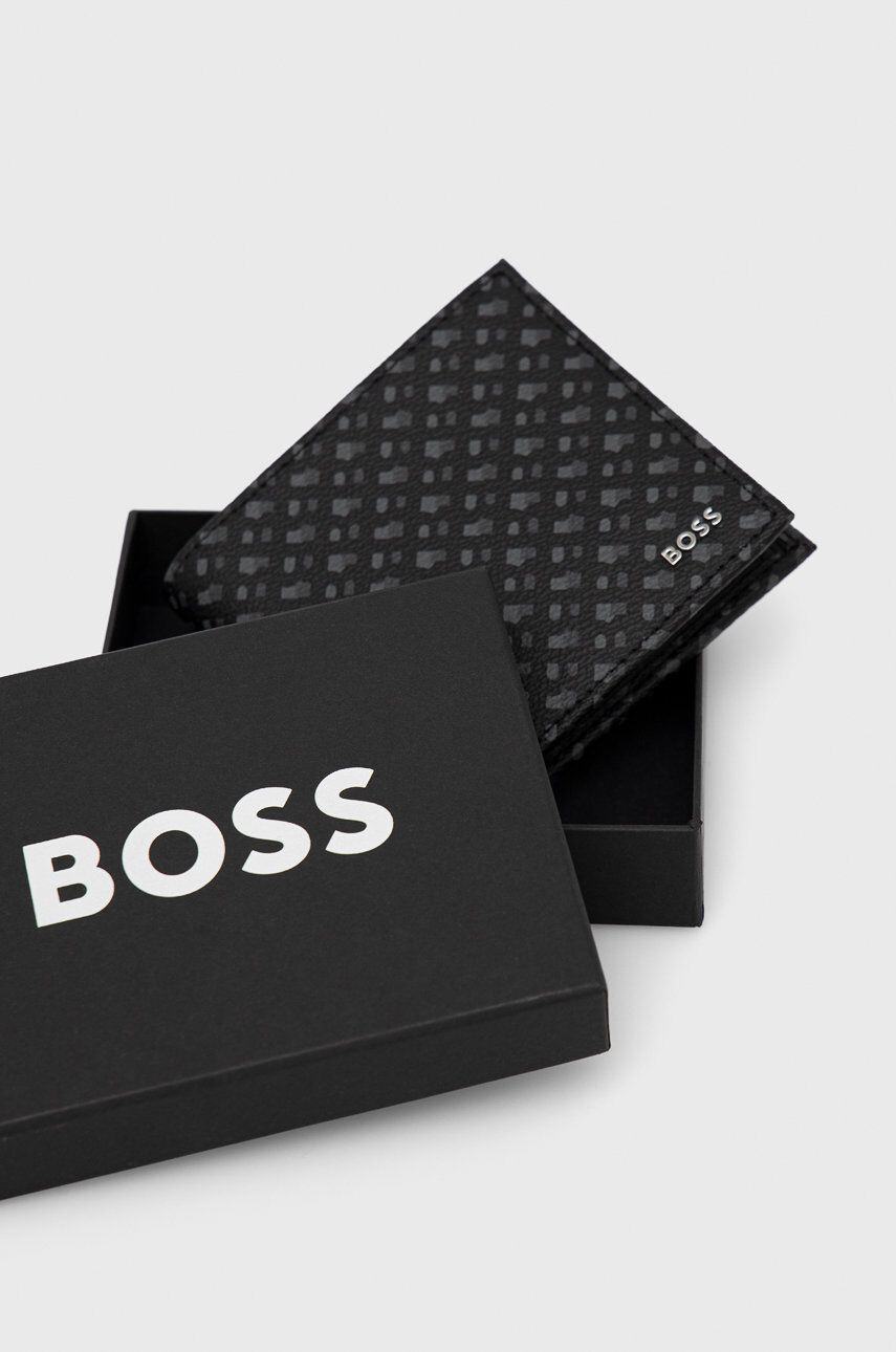 Boss portofel barbati culoarea negru - Pled.ro