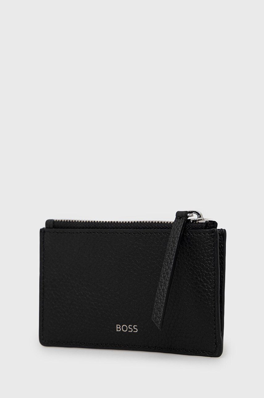 Boss portofel de piele barbati culoarea negru - Pled.ro