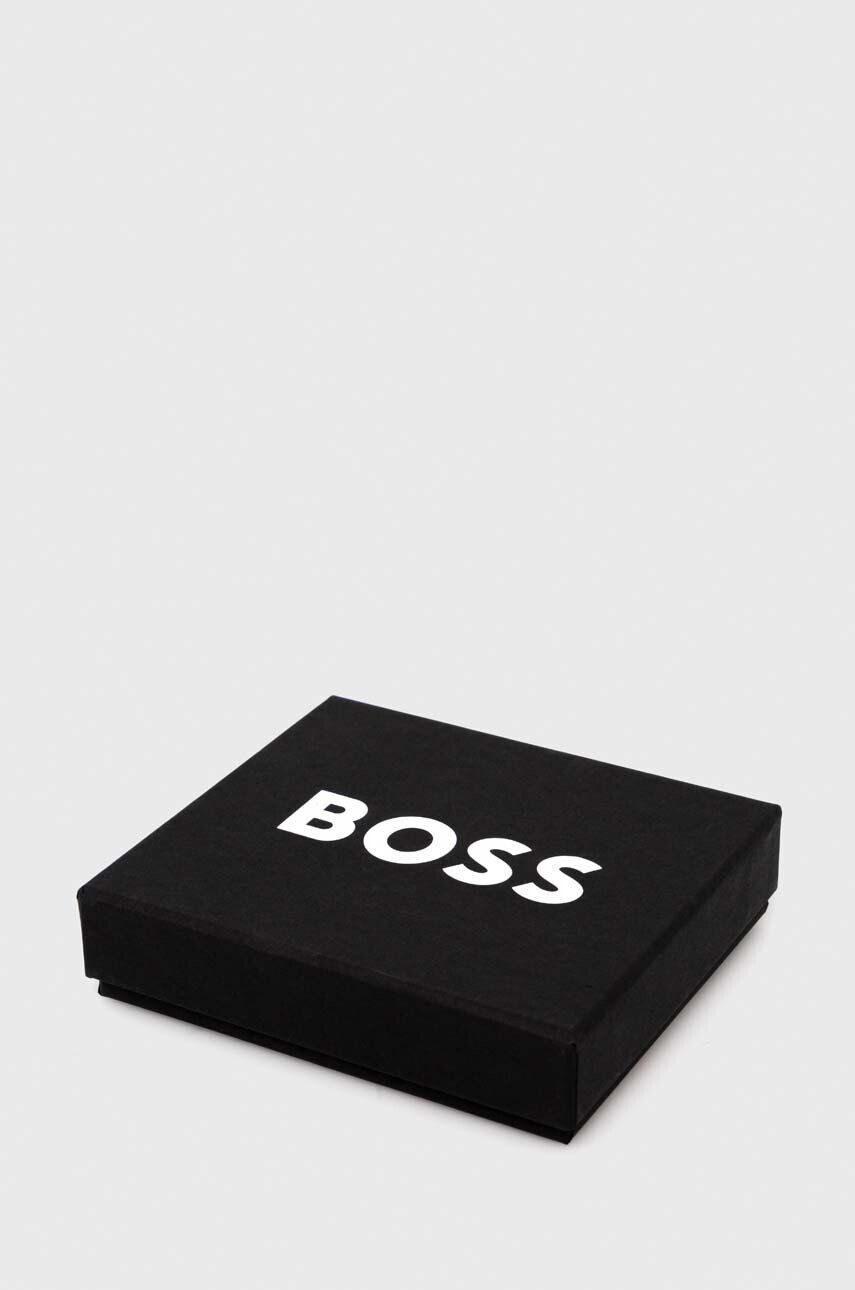 Boss portofel de piele barbati culoarea negru - Pled.ro