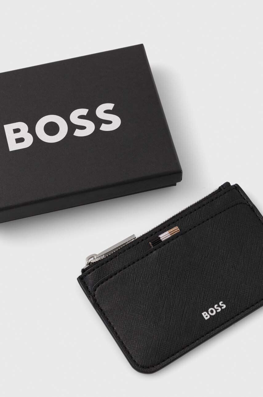 Boss portofel de piele barbati culoarea negru - Pled.ro