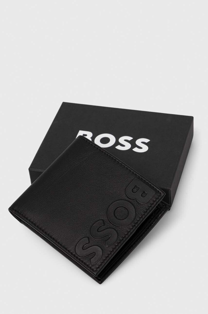 Boss portofel de piele barbati culoarea verde - Pled.ro