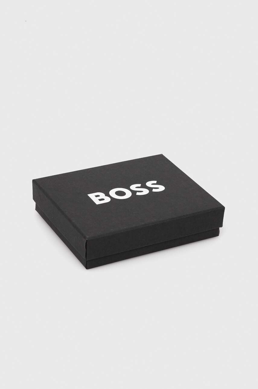 Boss portofel de piele barbati culoarea negru - Pled.ro