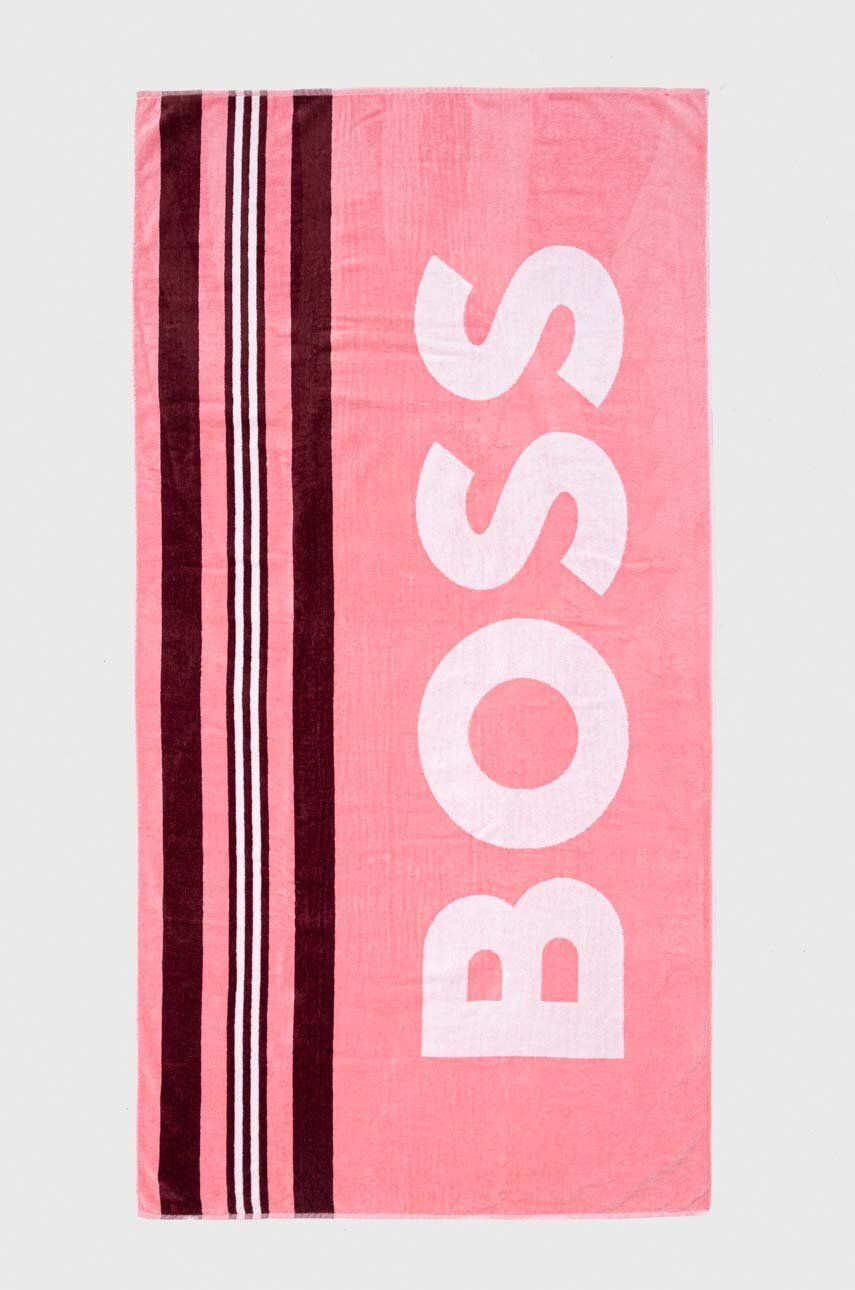 Boss prosop mediu din bumbac 70 x 140 cm - Pled.ro