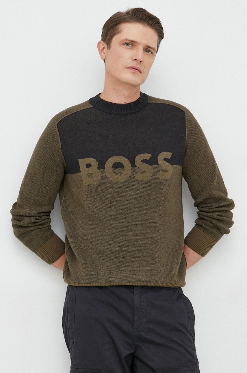 Boss pulover de bumbac Casual - Pled.ro