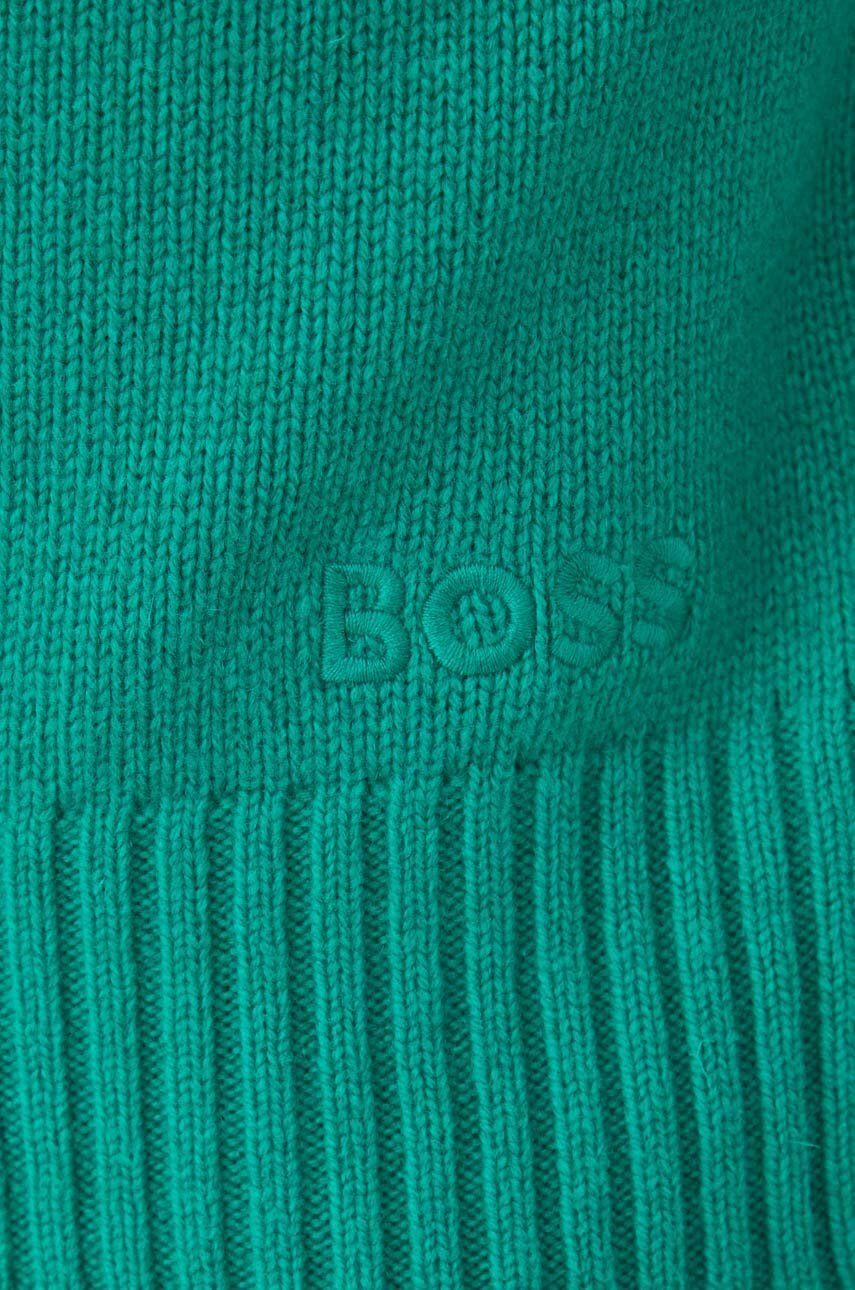 Boss Orange BOSS pulover de lana barbati culoarea verde - Pled.ro