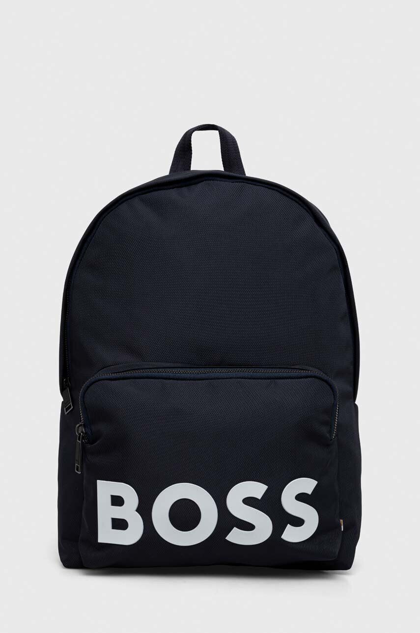 Boss rucsac barbati culoarea negru mare cu imprimeu - Pled.ro