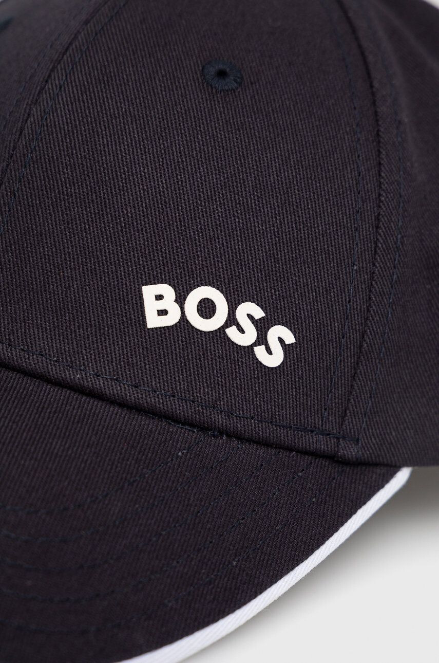 Boss Green BOSS șapcă din bumbac Boss Athleisure culoarea albastru marin neted - Pled.ro