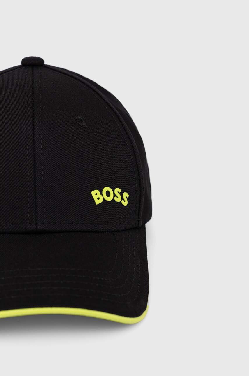 Boss Green BOSS șapcă de baseball din bumbac culoarea negru cu imprimeu - Pled.ro