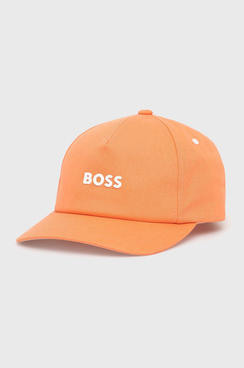 Boss Orange BOSS șapcă din bumbac Boss Casual culoarea rosu cu imprimeu - Pled.ro