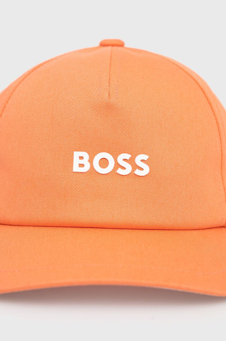 Boss Orange BOSS șapcă din bumbac Boss Casual culoarea rosu cu imprimeu - Pled.ro