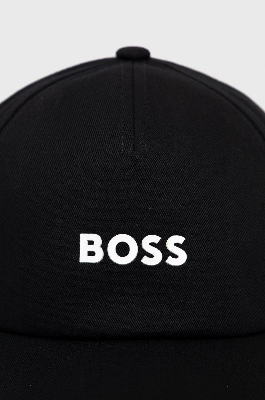 Boss Orange BOSS șapcă din bumbac Boss Casual culoarea negru cu imprimeu - Pled.ro