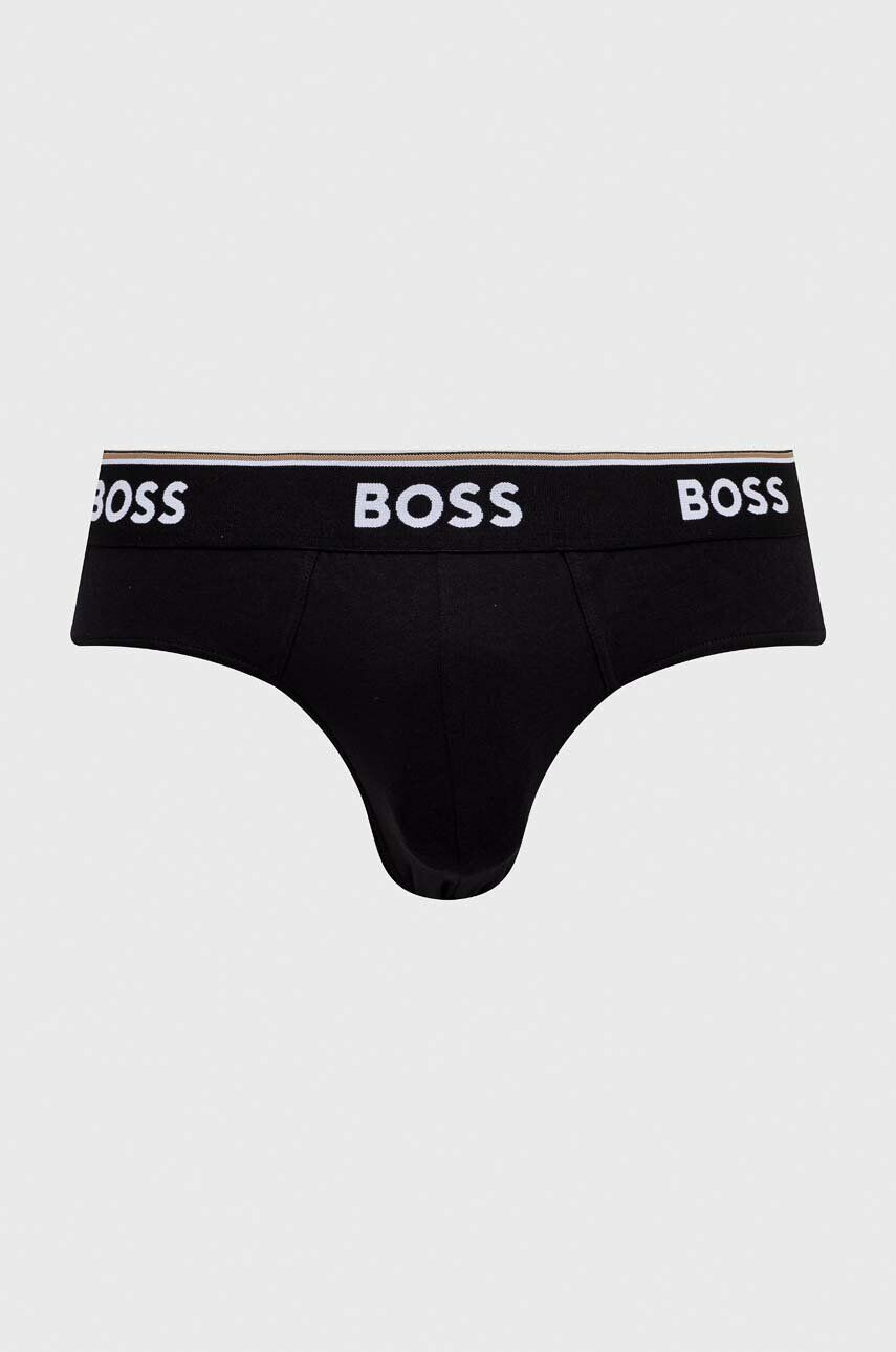 Boss slip 3-pack barbati culoarea negru - Pled.ro