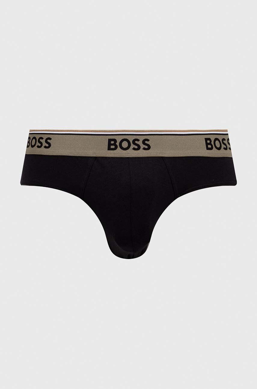 Boss slip 3-pack barbati culoarea negru - Pled.ro