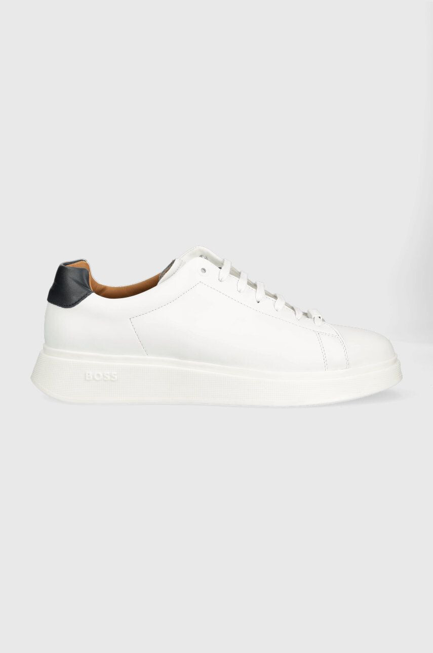 Boss sneakers Bulton culoarea alb - Pled.ro