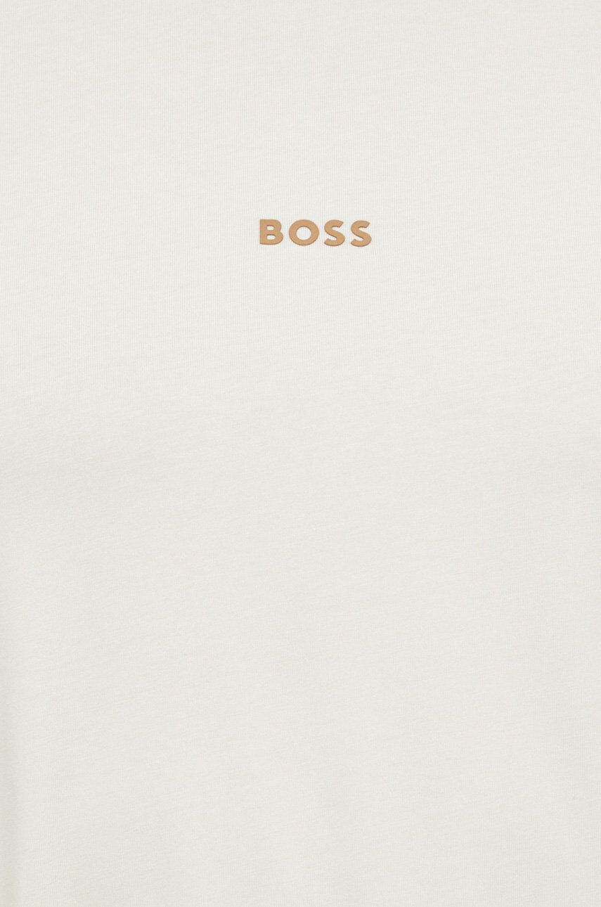 Boss Orange BOSS tricou Boss Casual barbati culoarea bej neted - Pled.ro