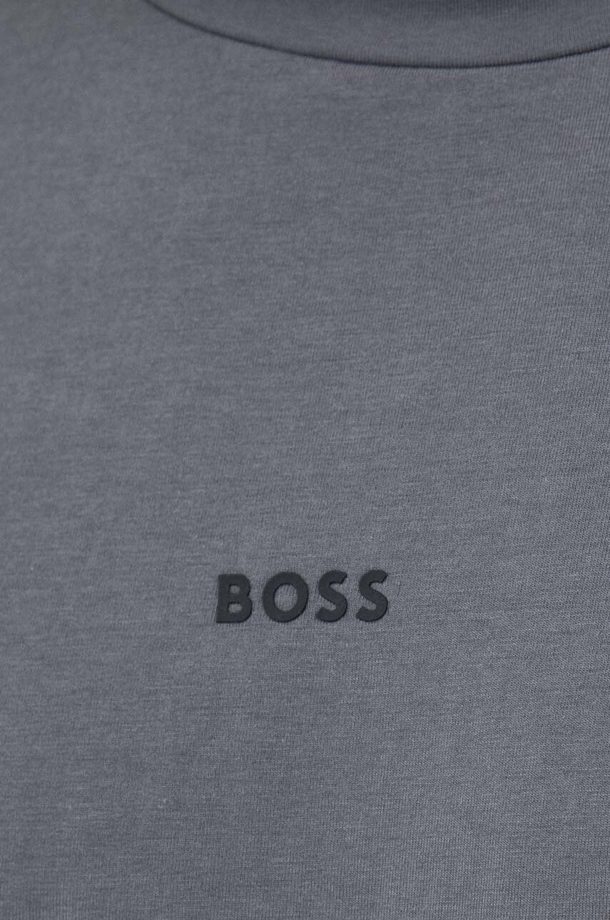 Boss Orange BOSS tricou BOSS CASUAL barbati culoarea gri neted - Pled.ro