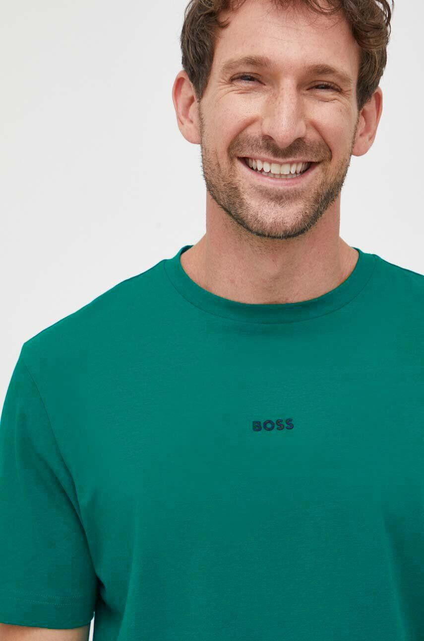 Boss Orange BOSS tricou BOSS CASUAL barbati culoarea verde neted - Pled.ro