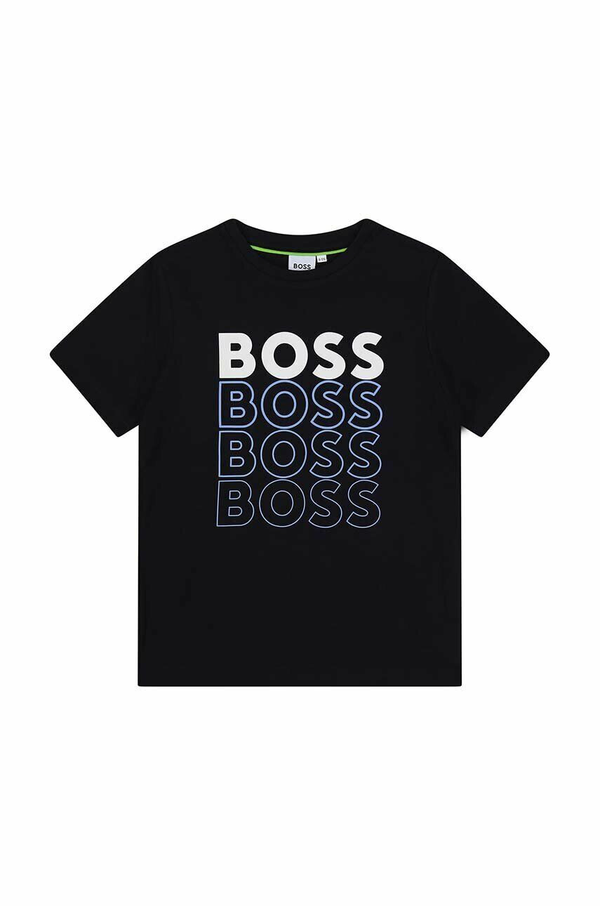 Boss tricou de bumbac pentru copii - Pled.ro