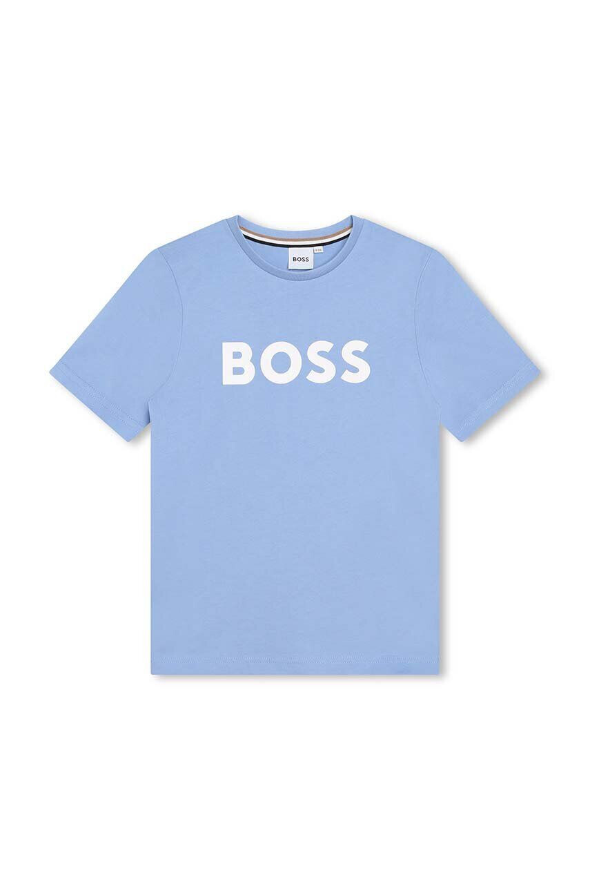 Boss tricou de bumbac pentru copii cu imprimeu - Pled.ro