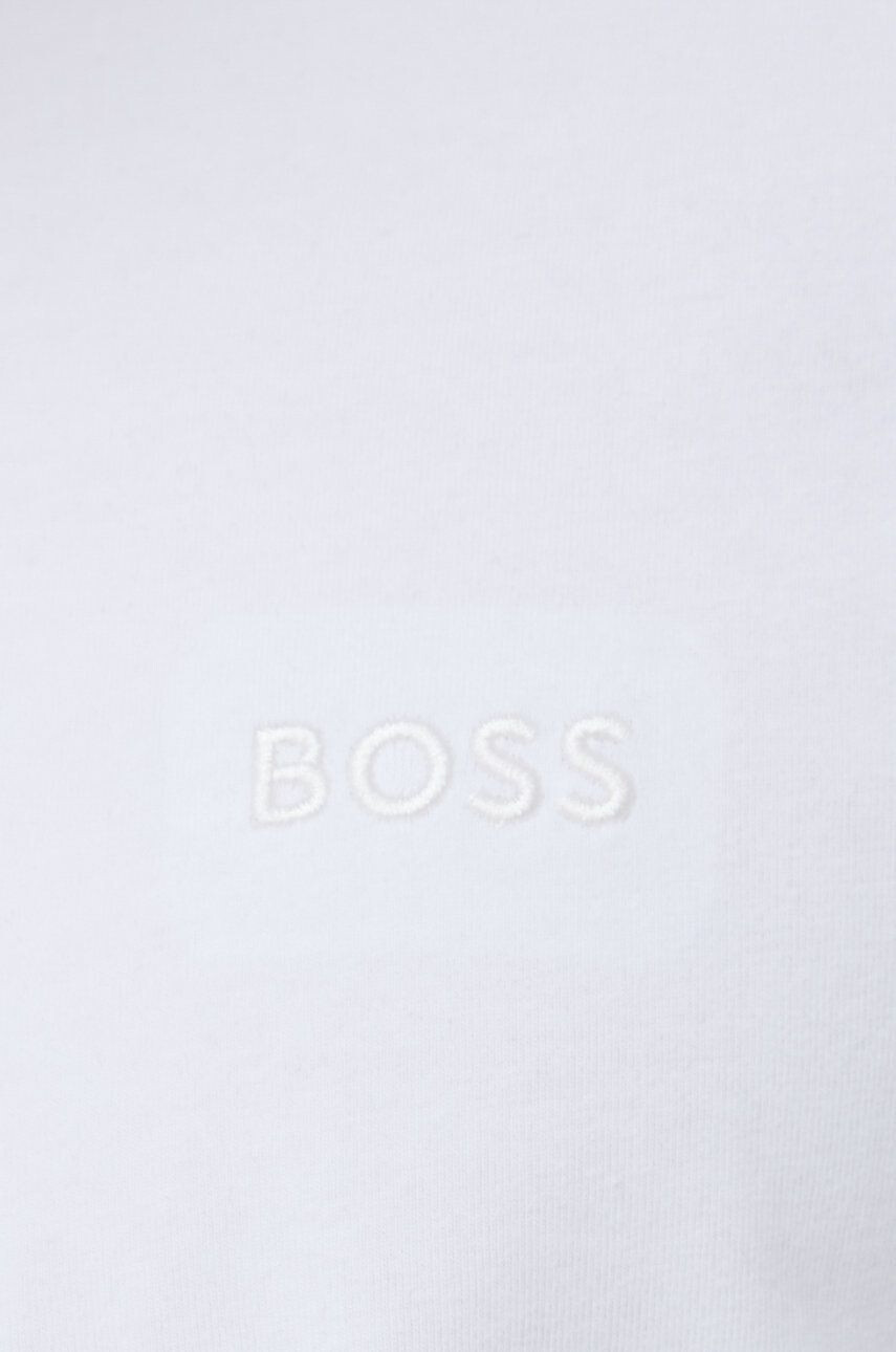 Boss tricou de pijama barbati culoarea alb cu imprimeu - Pled.ro