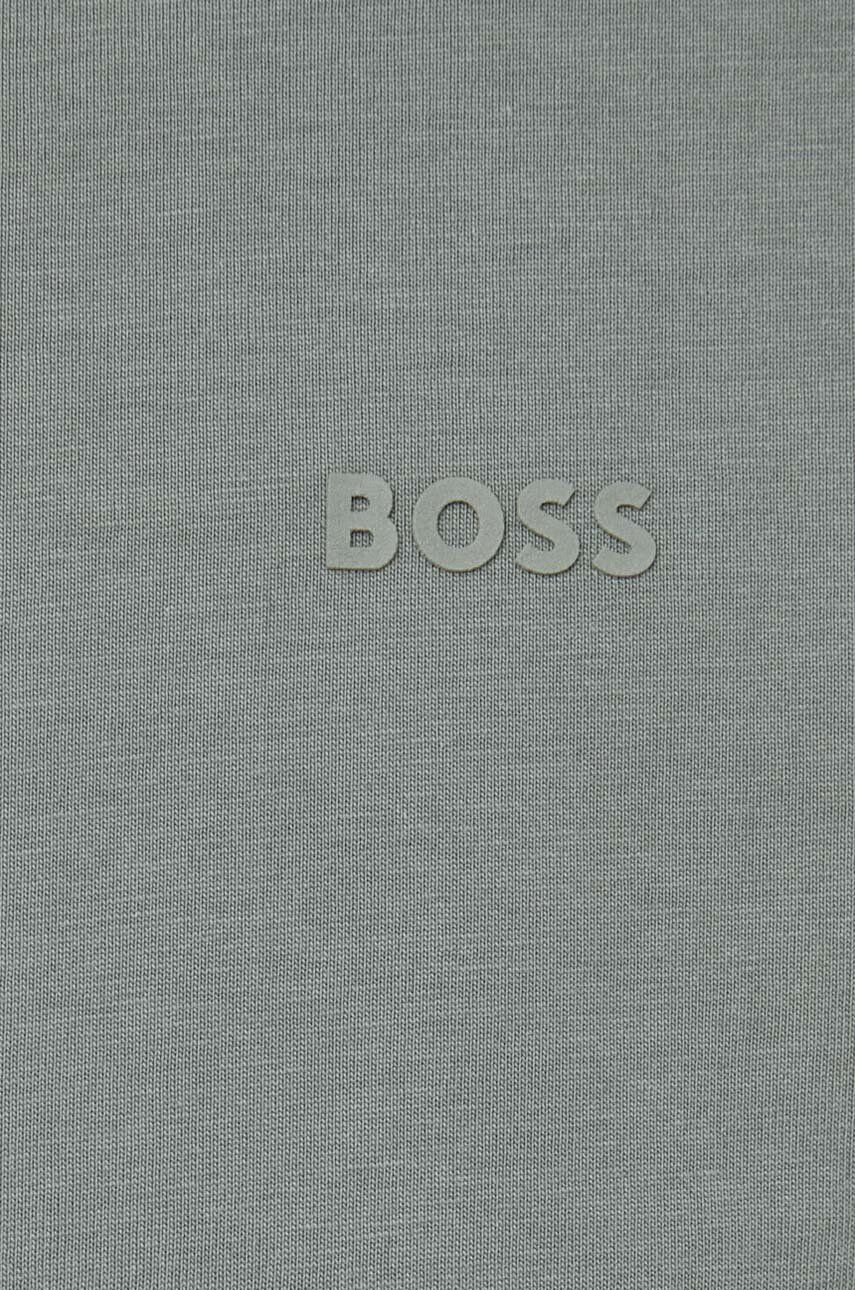 Boss tricou din bumbac barbati culoarea negru neted - Pled.ro