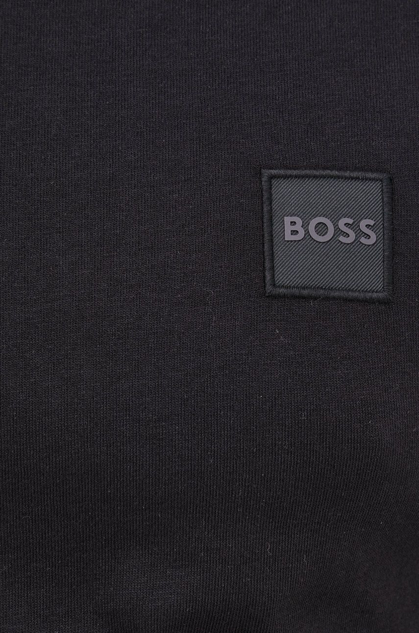 Boss Orange Boss tricou din bumbac Boss Casual culoarea gri cu imprimeu - Pled.ro