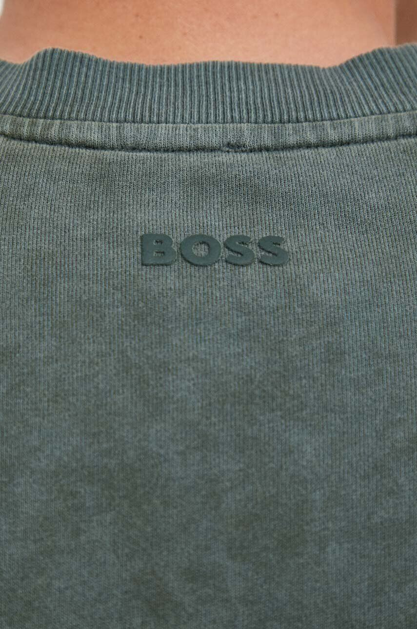 Boss Orange BOSS tricou din bumbac culoarea gri cu imprimeu - Pled.ro