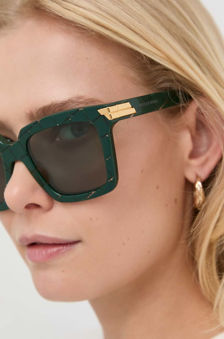 Bottega Veneta ochelari de soare femei culoarea verde - Pled.ro