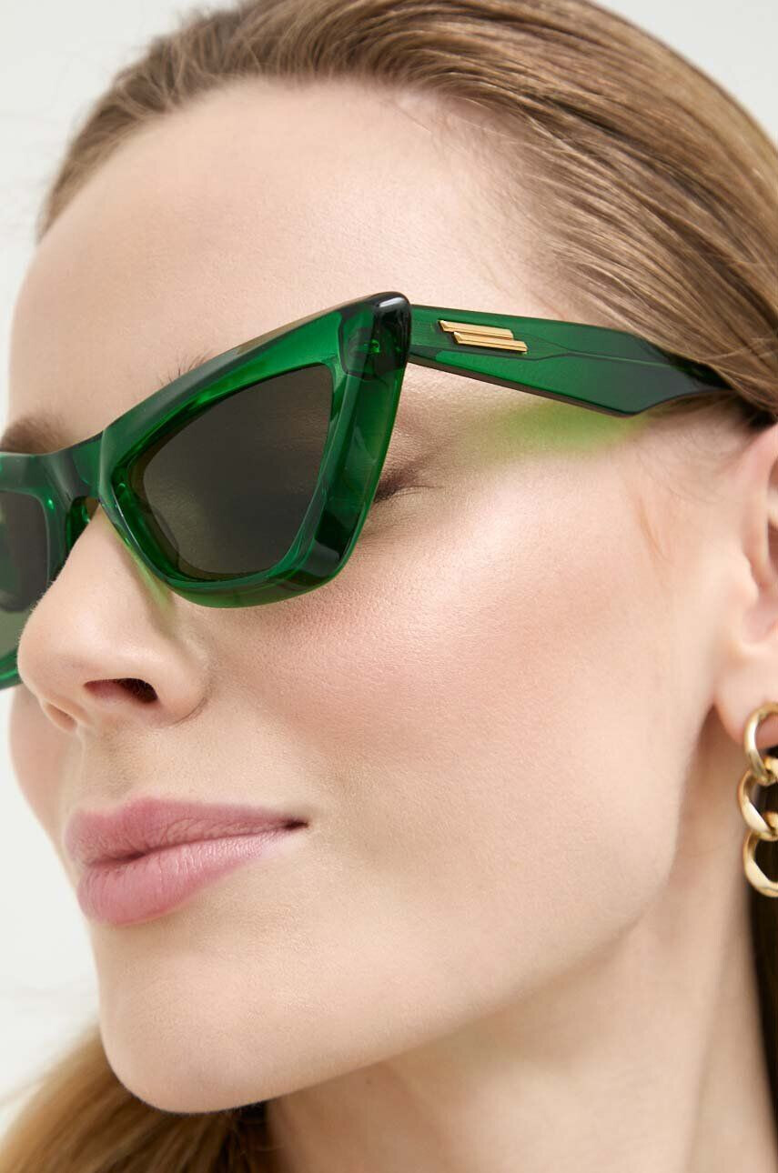 Bottega Veneta ochelari de soare femei culoarea verde - Pled.ro