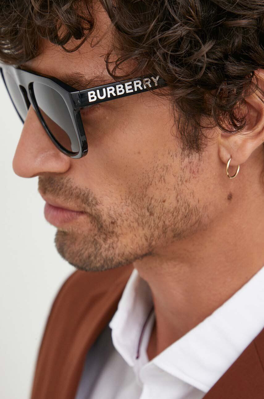 Burberry ochelari de soare barbati culoarea negru - Pled.ro