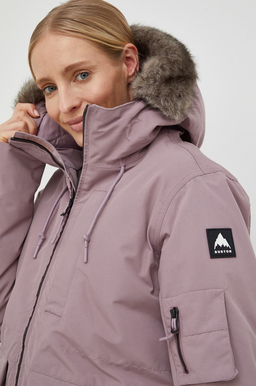 Burton geaca de puf Saxton femei culoarea violet - Pled.ro