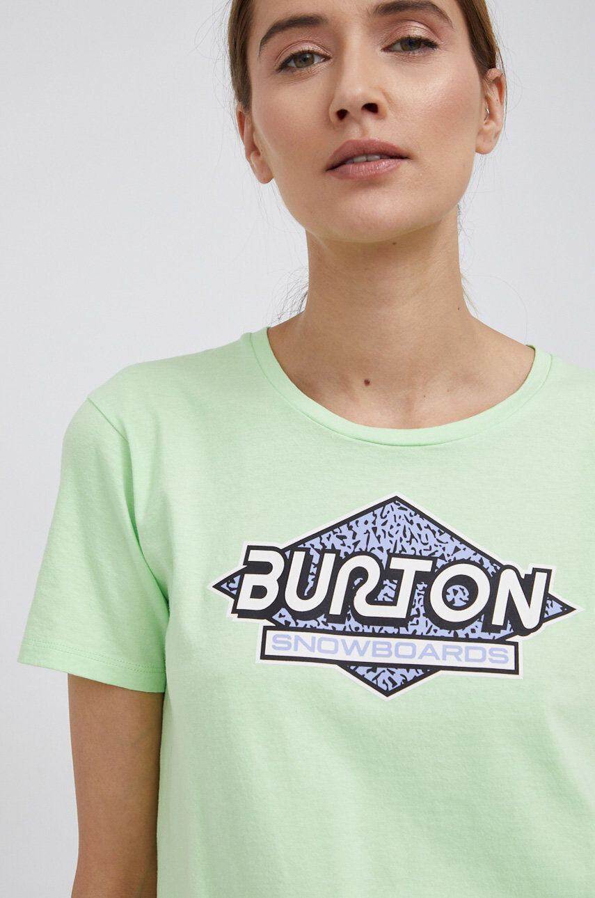 Burton Tricou din bumbac culoarea verde - Pled.ro