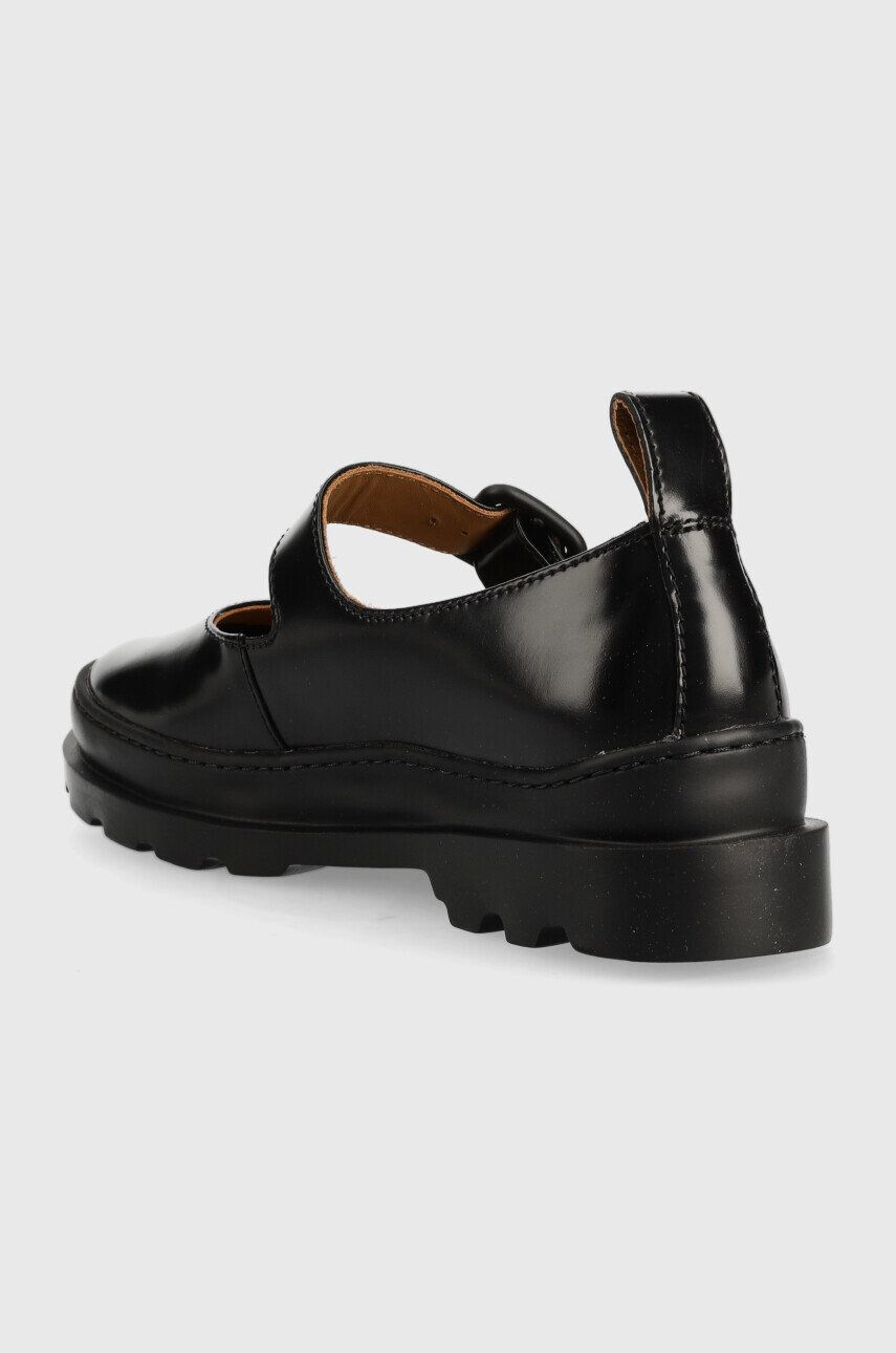 Camper pantofi de piele Brutus femei culoarea negru cu platforma - Pled.ro