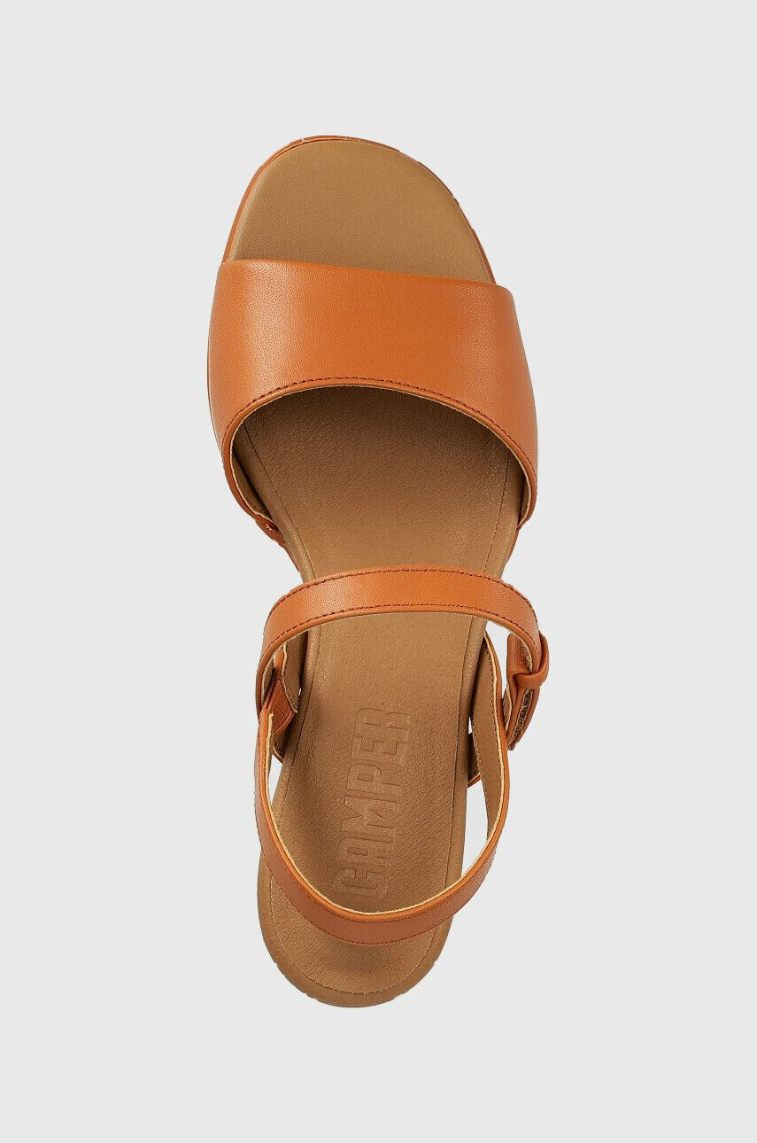 Camper sandale de piele Katie Sandal culoarea maro - Pled.ro