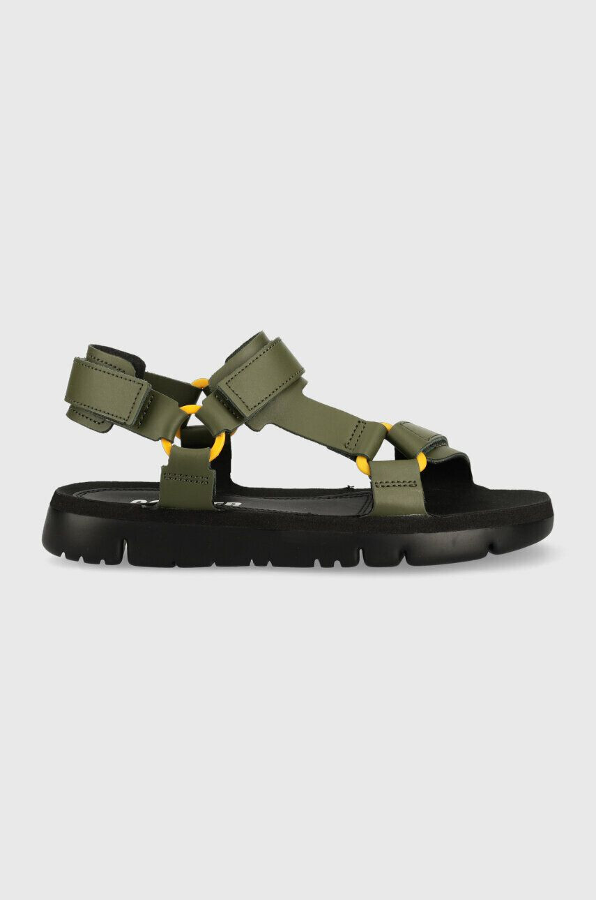 Camper sandale de piele Oruga Sandal barbati culoarea verde K100416.022 - Pled.ro