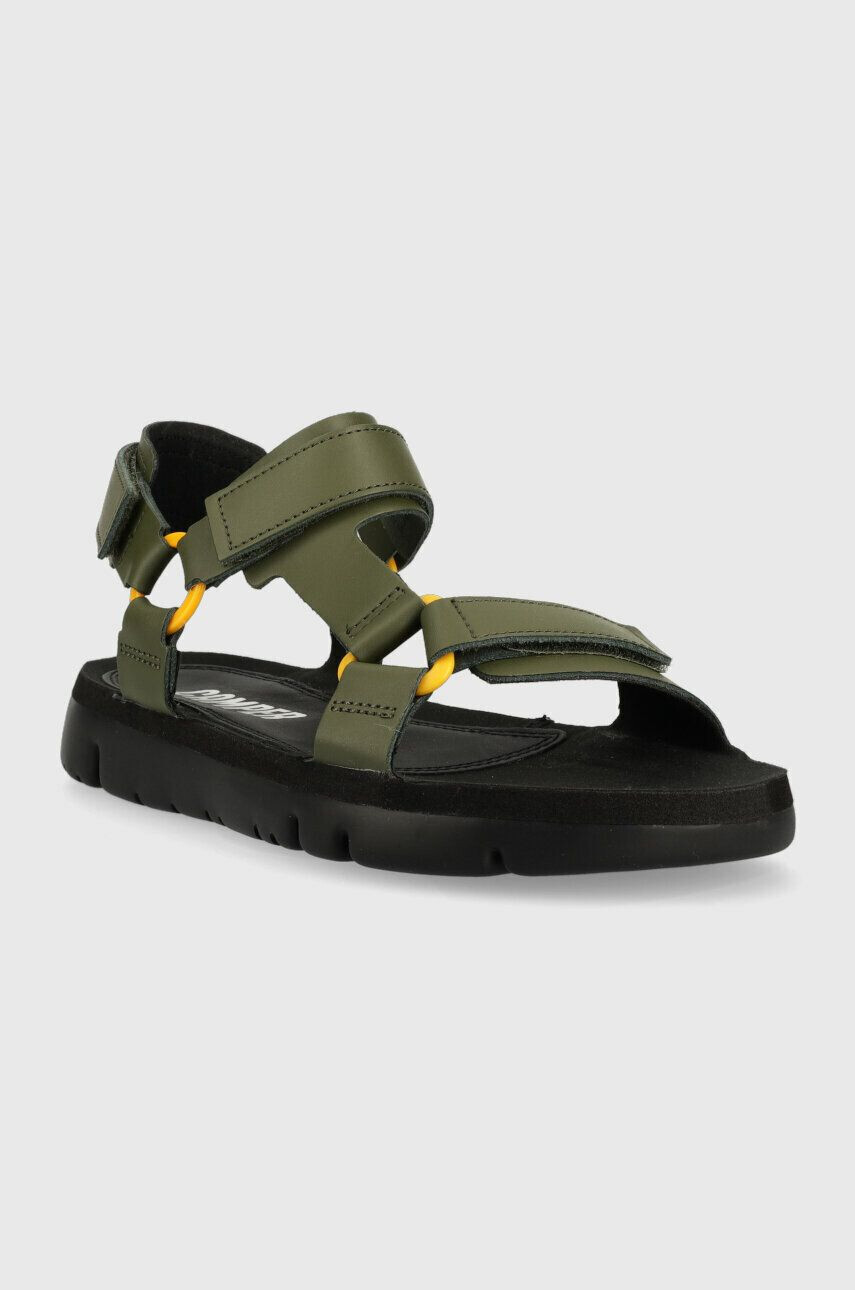 Camper sandale de piele Oruga Sandal barbati culoarea verde K100416.022 - Pled.ro