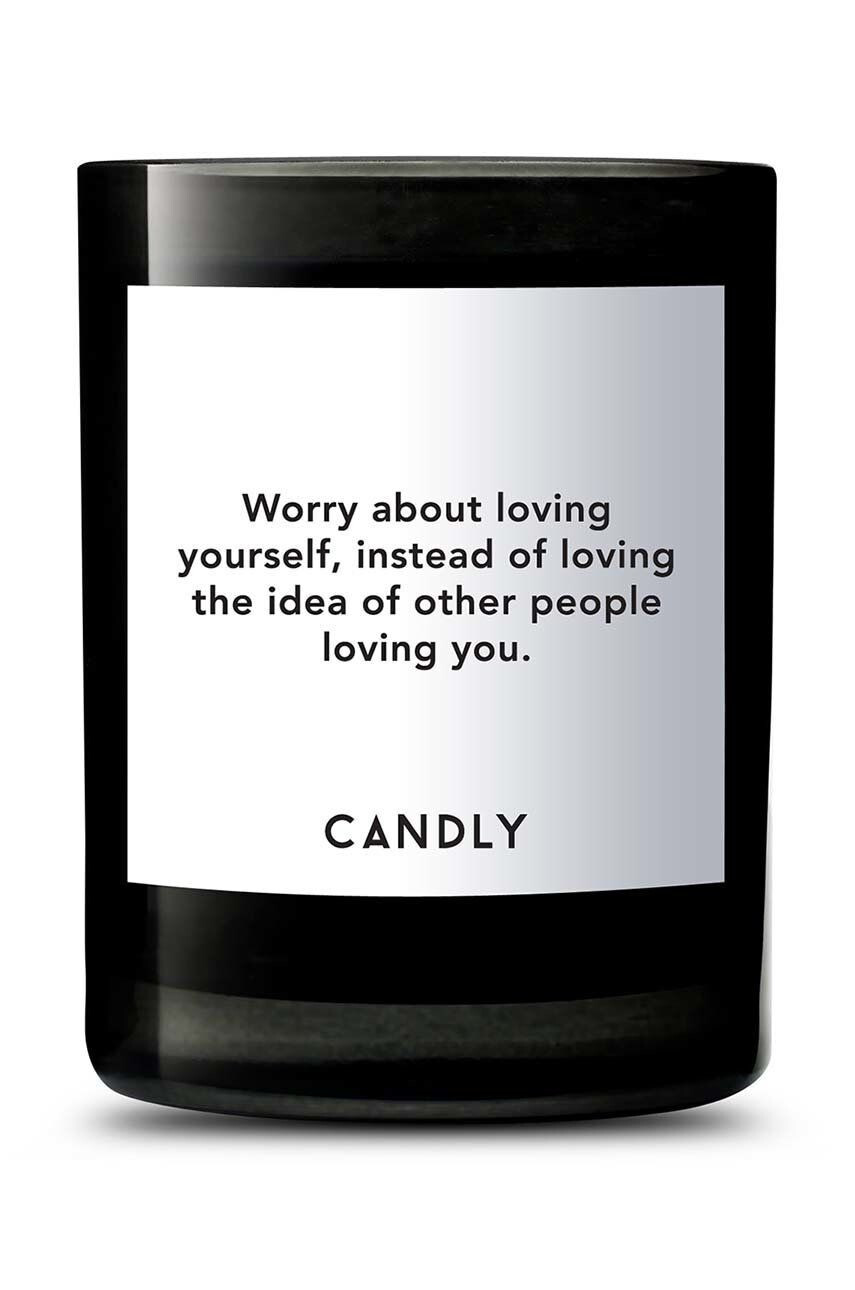 Candly Lumanare parfumata de soia Worry about loving yourself. 250 g - Pled.ro