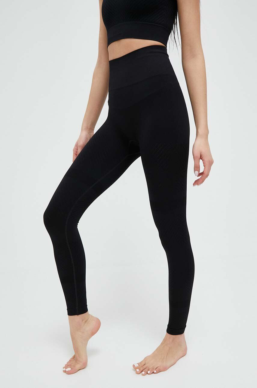 Casall jambiere de yoga culoarea negru neted - Pled.ro