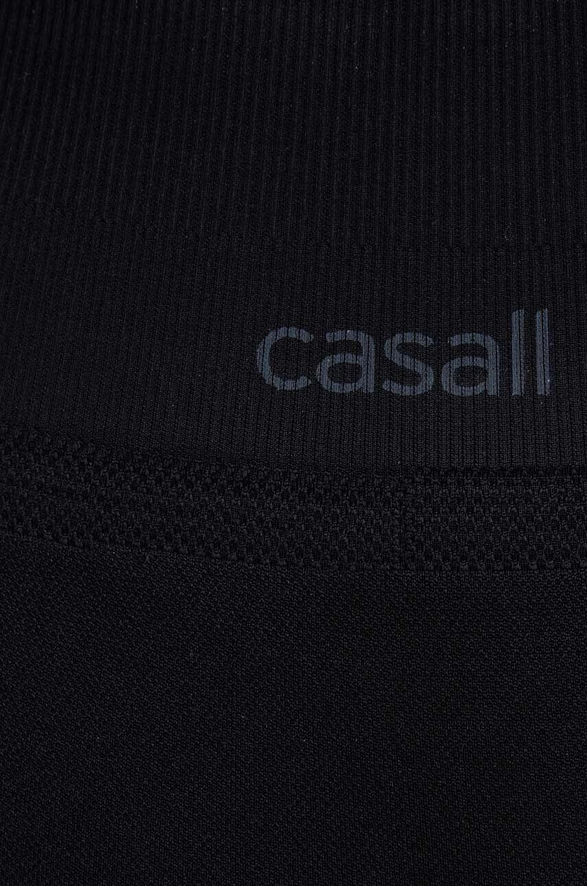 Casall jambiere de yoga culoarea negru neted - Pled.ro