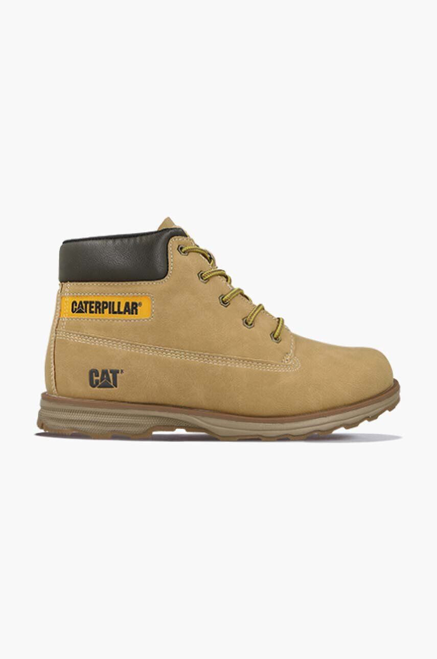 Caterpillar pantofi din piele intoarsa pentru copii Founder culoarea maro - Pled.ro