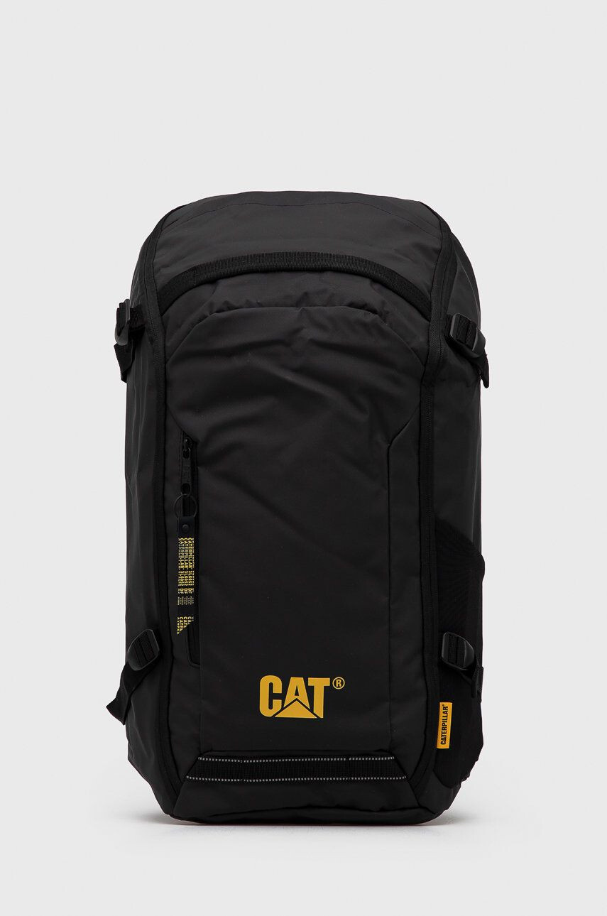 Caterpillar Rucsac culoarea negru mare material neted - Pled.ro