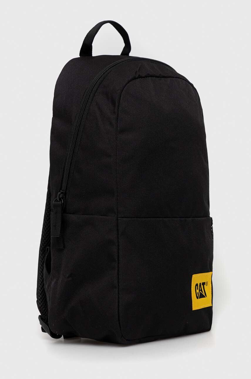 Caterpillar rucsac culoarea negru mare cu imprimeu - Pled.ro