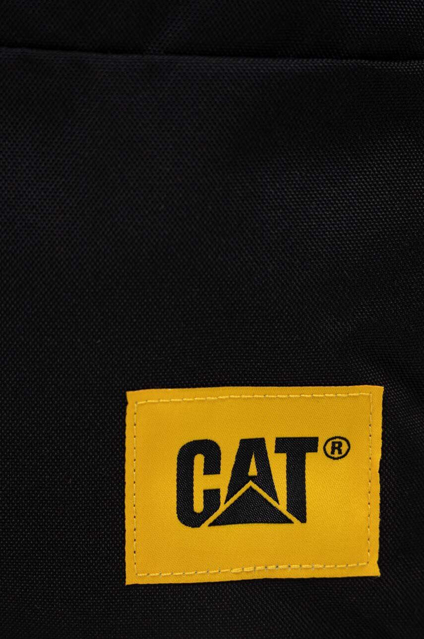 Caterpillar rucsac culoarea negru mare cu imprimeu - Pled.ro