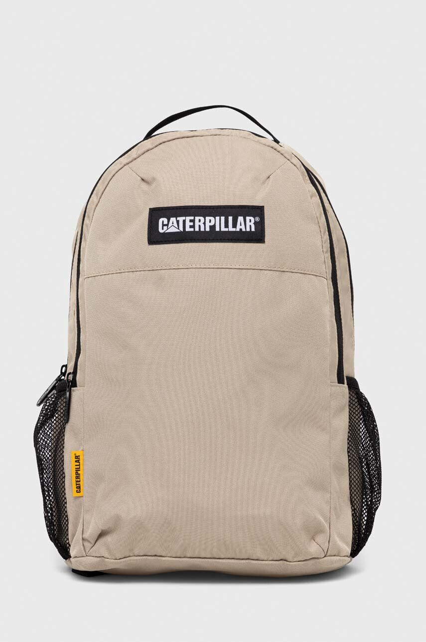 Caterpillar rucsac V-POWER culoarea bej mare cu imprimeu - Pled.ro