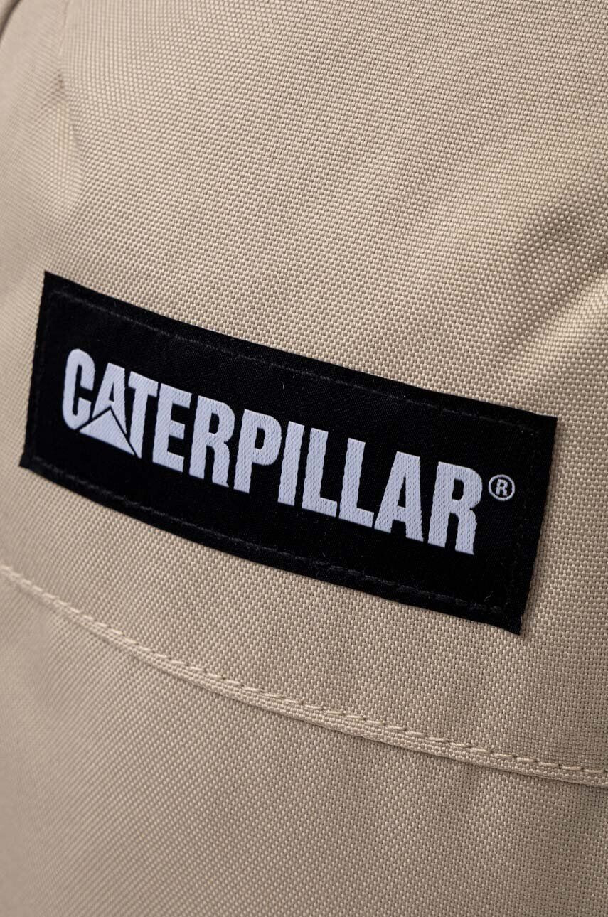 Caterpillar rucsac V-POWER culoarea bej mare cu imprimeu - Pled.ro