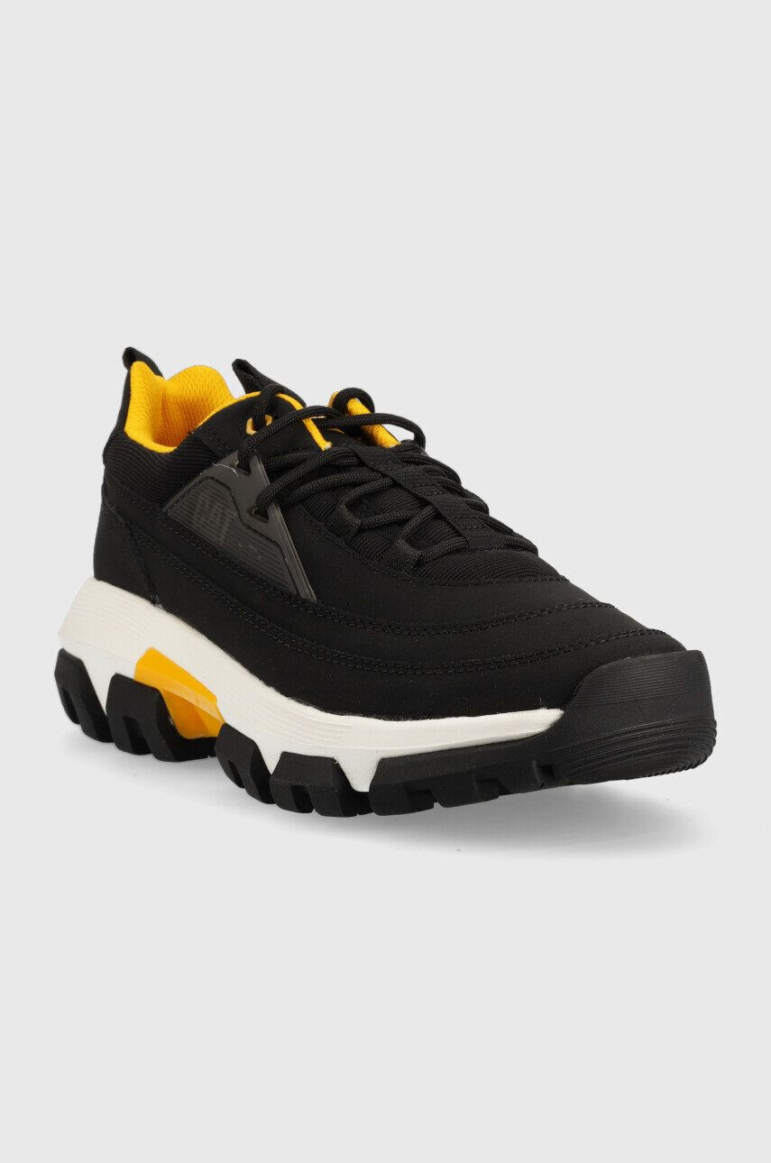 Caterpillar sneakers din piele intoarsă Raider Lace culoarea negru - Pled.ro