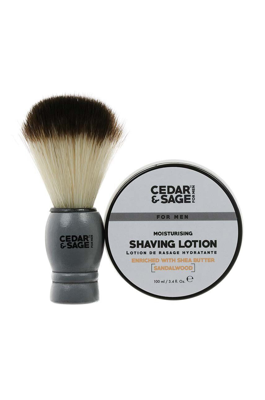 Cedar & Sage mini kit de bărbierit Mini Shaving 2-pack - Pled.ro