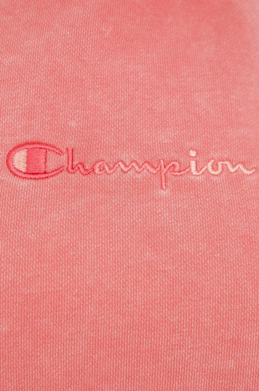 Champion bluza 114942 femei culoarea roz cu imprimeu - Pled.ro